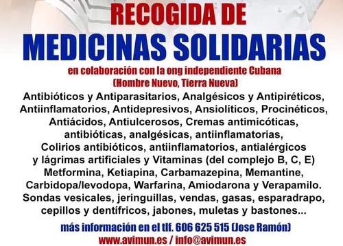campaña solidaria de recogida de medicinas